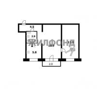 продам 2 к. квартиру в России в Новосибирске, Немировича-Данченко улица, д.155/1 цена 3 750 000 руб., фото №23