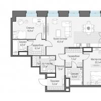 продам 3 к. квартиру в России в г Москве,  . Потаповский пер., 5с4 цена 256 470 000 руб., фото №2