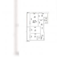продам 3 к. квартиру в России в Томске, Московский тракт, д.107в цена 10 423 800 руб., фото №1