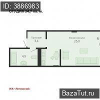 продам  к. квартиру в России в Краснодаре, им. Академика Фёдорова улица, д.5 цена 3 747 600 руб., фото №3