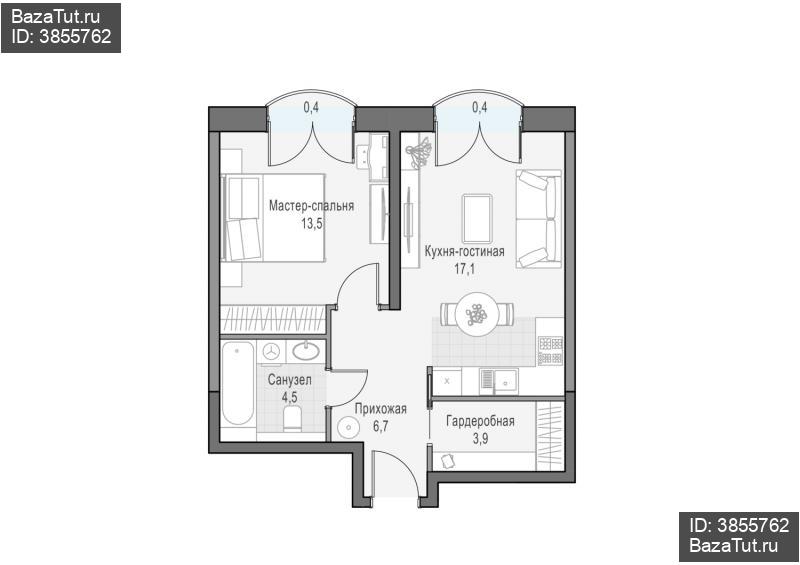 продам 1 к. квартиру в России в г Москве,  . ул. Академика Королёва, 21 цена 23 110 000 руб., фото №2