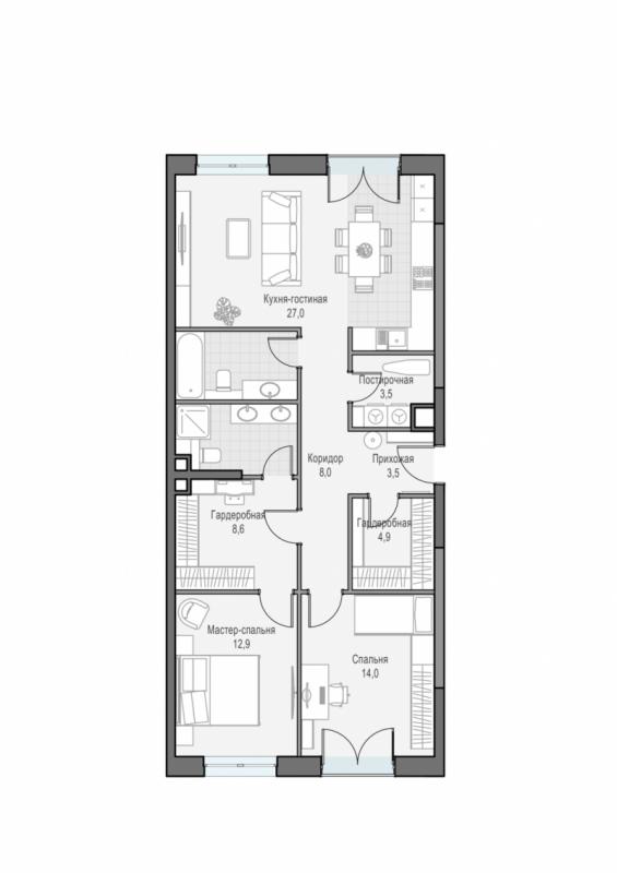 продам 3 к. квартиру в России в г Москве,  . ул. Академика Королёва, 21 цена 40 010 000 руб., фото №2