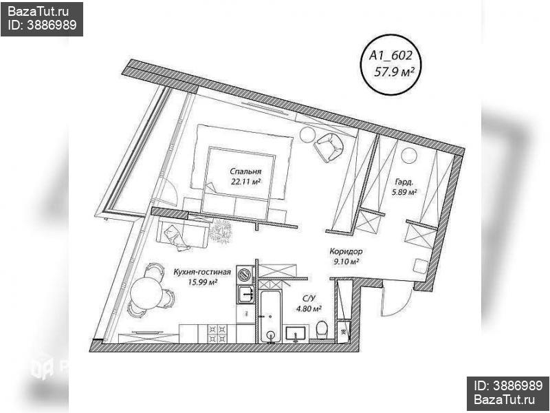 продам 2 к. квартиру в России в Москве, 5-я Мякининская улица, д.20 цена 15 447 200 руб., фото №1