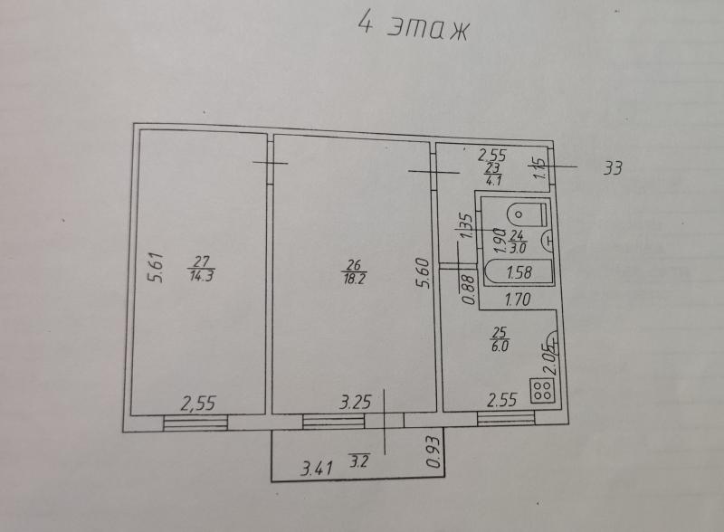 Планировка квартиры зорге Продажа 2-комнатной квартиры на Рихарда Зорге улица, д.40, Казань, Республика Та