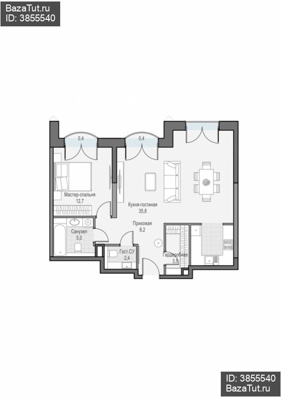 продам 2 к. квартиру в России в г Москве,  . ул. Академика Королёва, 21 цена 32 390 000 руб., фото №2