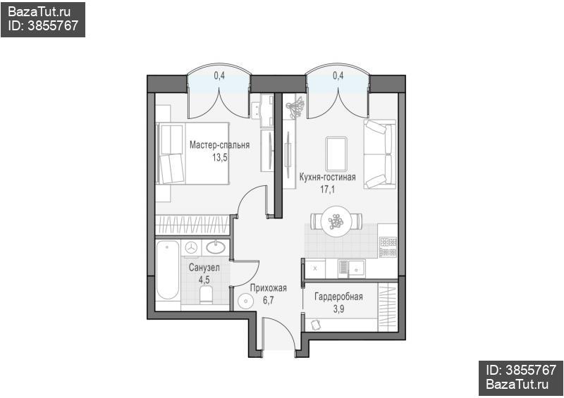 продам 1 к. квартиру в России в г Москве,  . ул. Академика Королёва, 21 цена 22 480 000 руб., фото №1