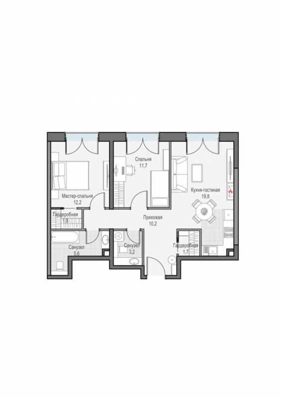 продам 2 к. квартиру в России в г Москве,  . ул. Академика Королёва, 21 цена 32 940 000 руб., фото №1