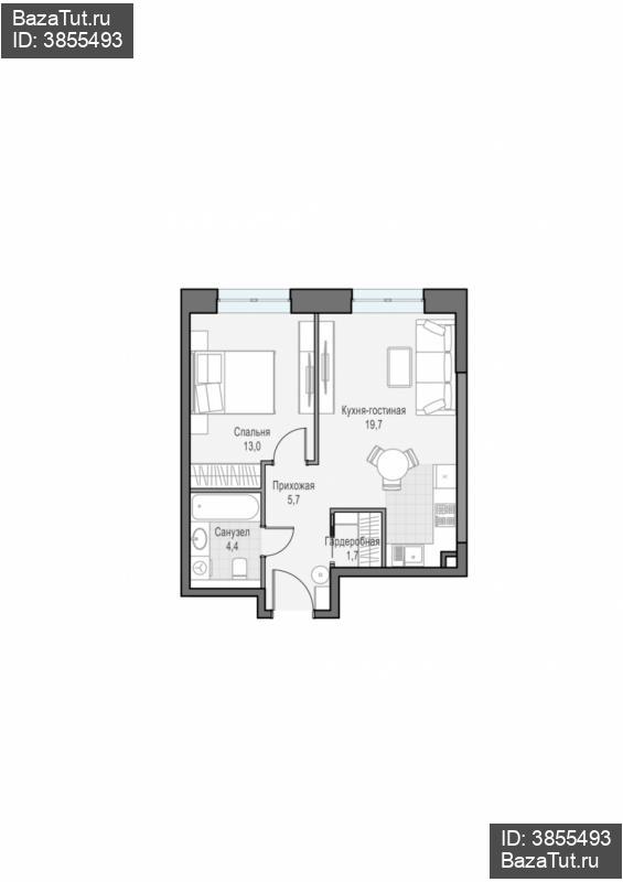 продам 1 к. квартиру в России в г Москве,  . ул. Академика Королёва, 21 цена 18 850 000 руб., фото №1