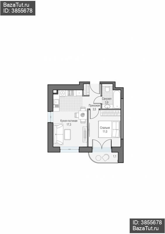 продам 1 к. квартиру в России в г Москве,  . ул. Академика Королёва, 21 цена 17 970 000 руб., фото №2