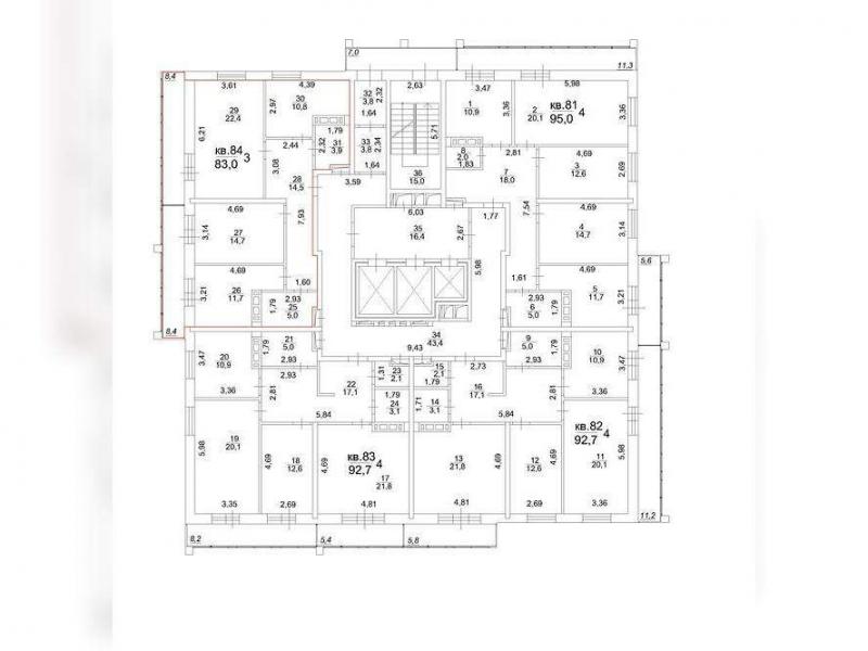 продам 3 к. квартиру в России в Томске, Московский тракт, д.107в цена 10 423 800 руб., фото №3