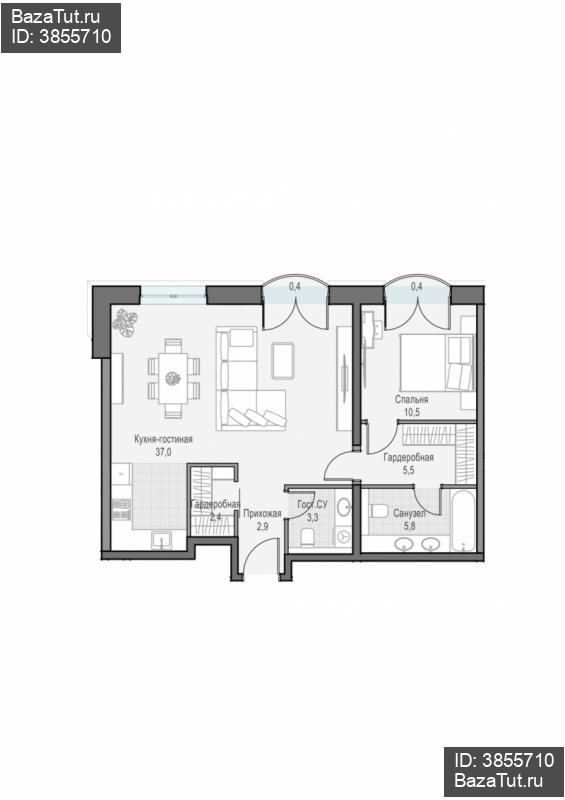 продам 2 к. квартиру в России в г Москве,  . ул. Академика Королёва, 21 цена 32 630 000 руб., фото №1