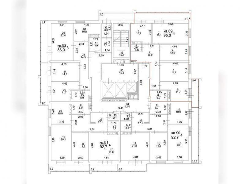 продам 4 к. квартиру в России в Томске, Московский тракт, д.107в цена 11 754 900 руб., фото №3