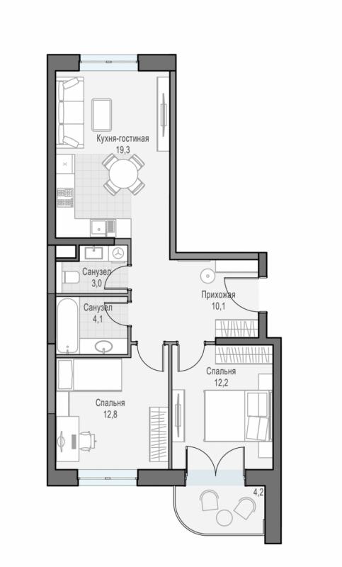 продам 2 к. квартиру в России в г Москве,  . ул. Академика Королёва, 21 цена 29 570 000 руб., фото №5