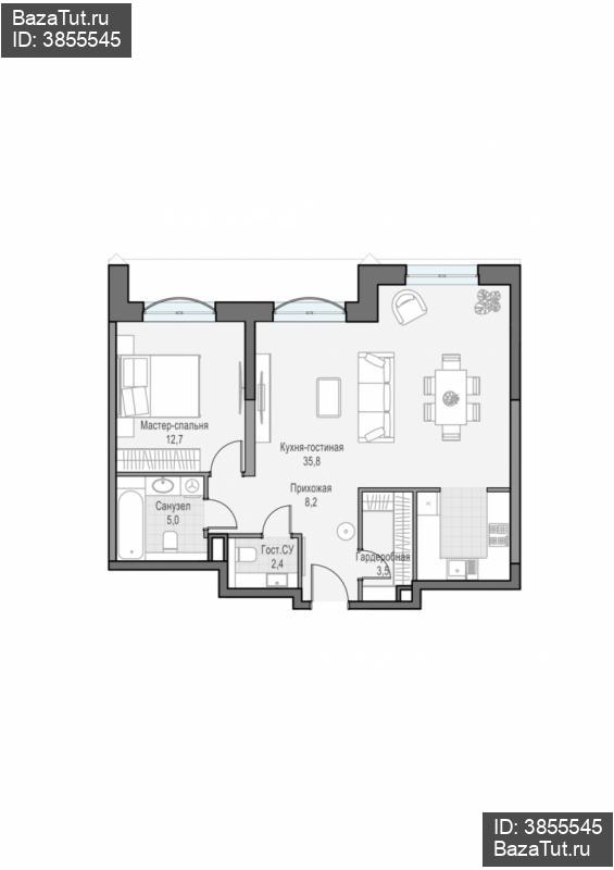 продам 2 к. квартиру в России в г Москве,  . ул. Академика Королёва, 21 цена 31 340 000 руб., фото №1