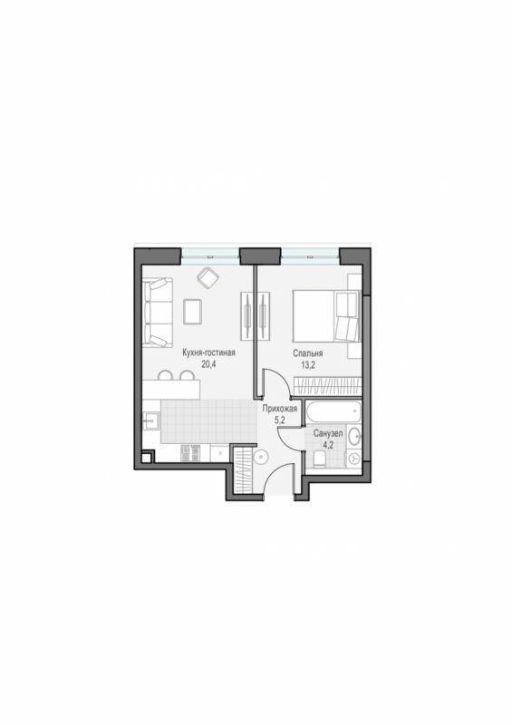 продам 1 к. квартиру в России в г Москве,  . ул. Академика Королёва, 21 цена 19 910 000 руб., фото №1