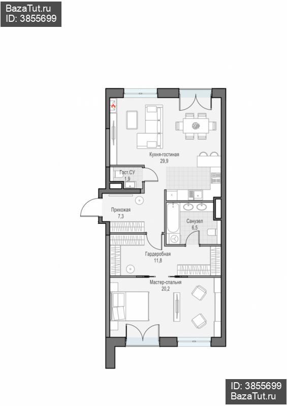 продам 2 к. квартиру в России в г Москве,  . ул. Академика Королёва, 21 цена 38 160 000 руб., фото №1