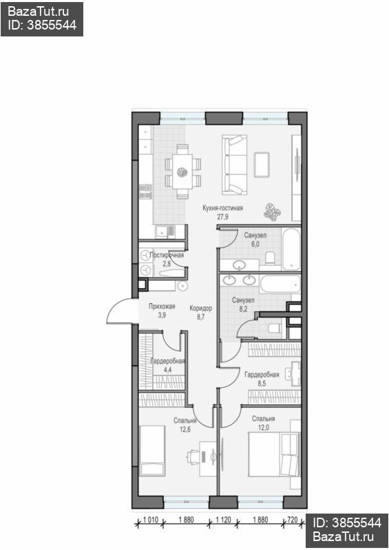 продам 3 к. квартиру в России в г Москве,  . ул. Академика Королёва, 21 цена 39 580 000 руб., фото №1
