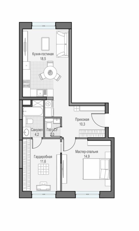 продам 2 к. квартиру в России в г Москве,  . ул. Академика Королёва, 21 цена 29 330 000 руб., фото №3
