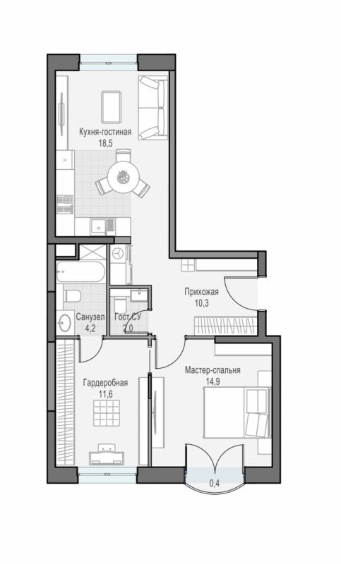 продам 2 к. квартиру в России в г Москве,  . ул. Академика Королёва, 21 цена 28 510 000 руб., фото №3