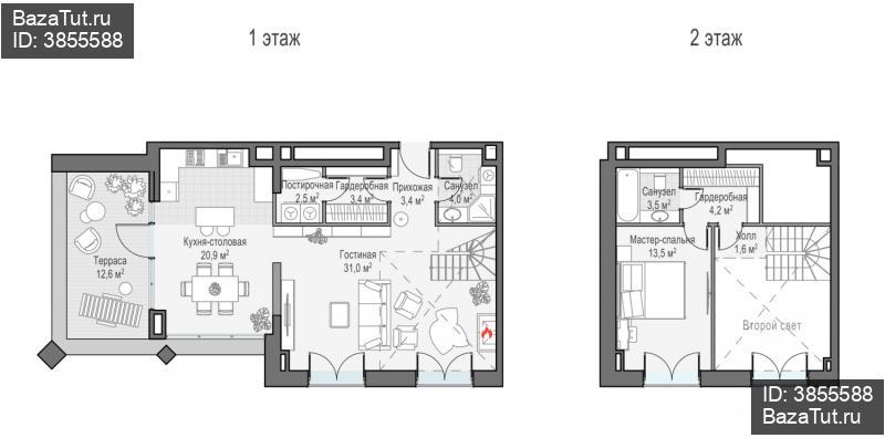 продам 2 к. квартиру в России в г Москве,  . ул. Академика Королёва, 21 цена 51 930 000 руб., фото №1