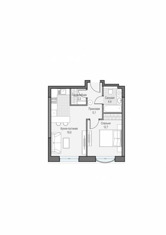 продам 1 к. квартиру в России в г Москве,  . ул. Академика Королёва, 21 цена 19 030 000 руб., фото №1