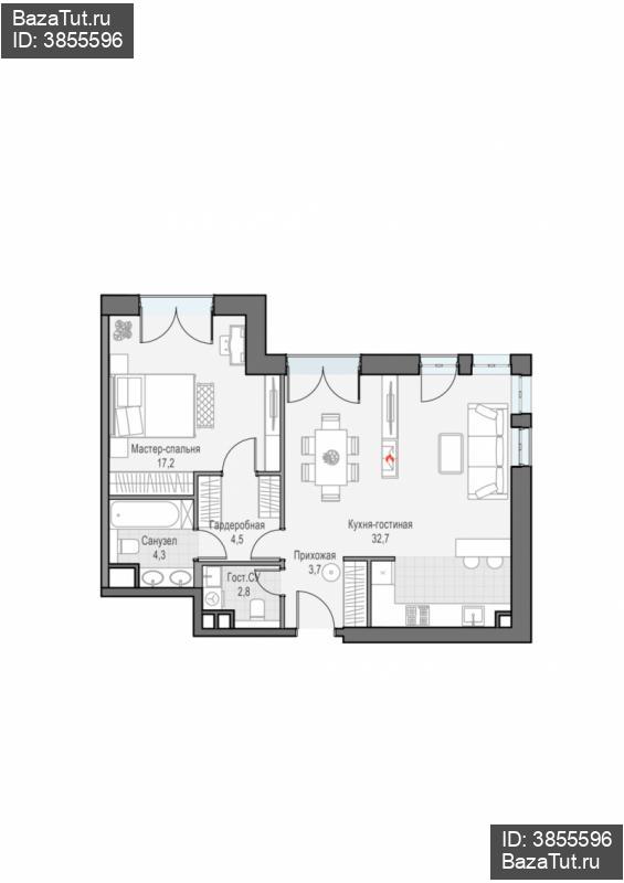 продам 2 к. квартиру в России в г Москве,  . ул. Академика Королёва, 21 цена 36 650 000 руб., фото №2