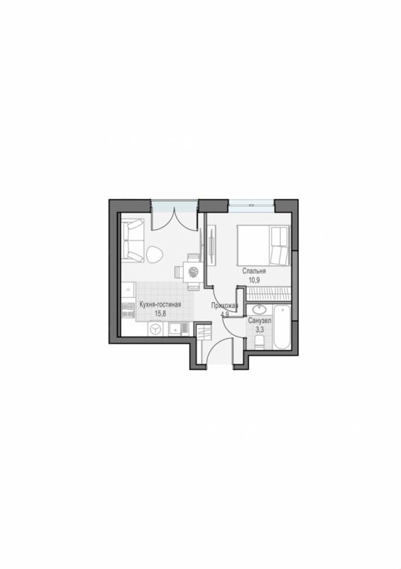 продам 1 к. квартиру в России в г Москве,  . ул. Академика Королёва, 21 цена 16 980 000 руб., фото №2