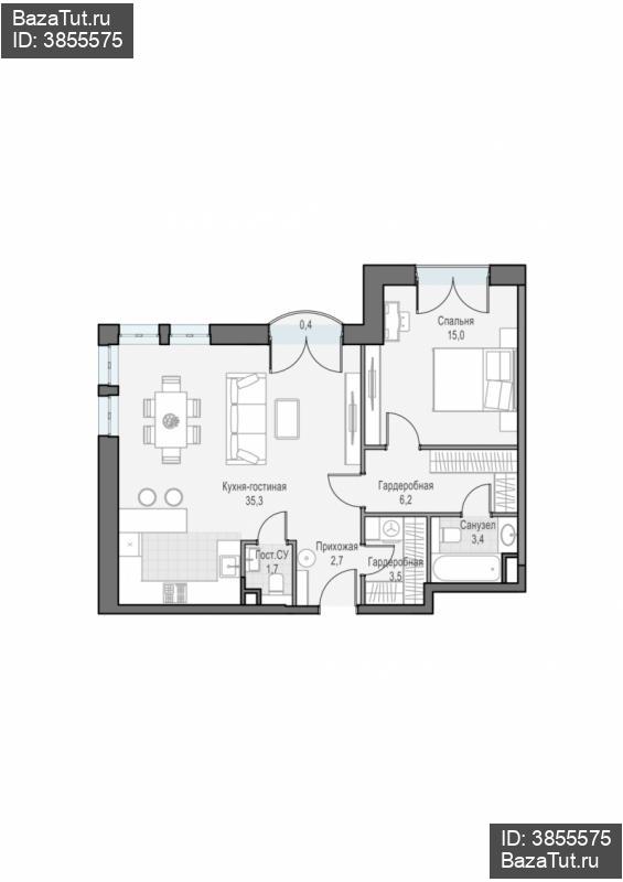 продам 2 к. квартиру в России в г Москве,  . ул. Академика Королёва, 21 цена 30 650 000 руб., фото №1
