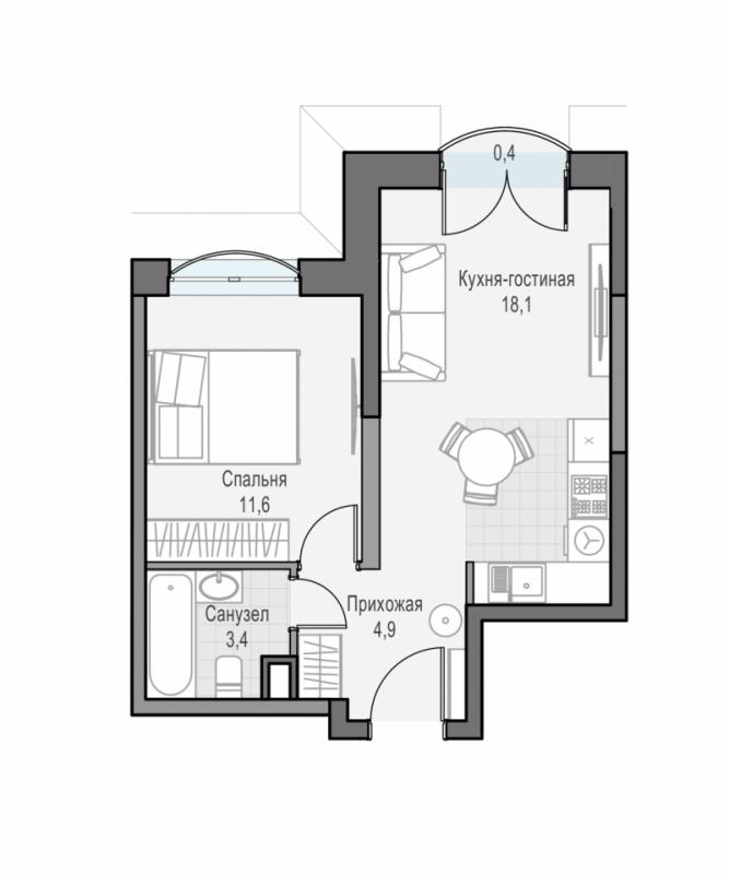 продам 1 к. квартиру в России в г Москве,  . ул. Академика Королёва, 21 цена 16 930 000 руб., фото №2