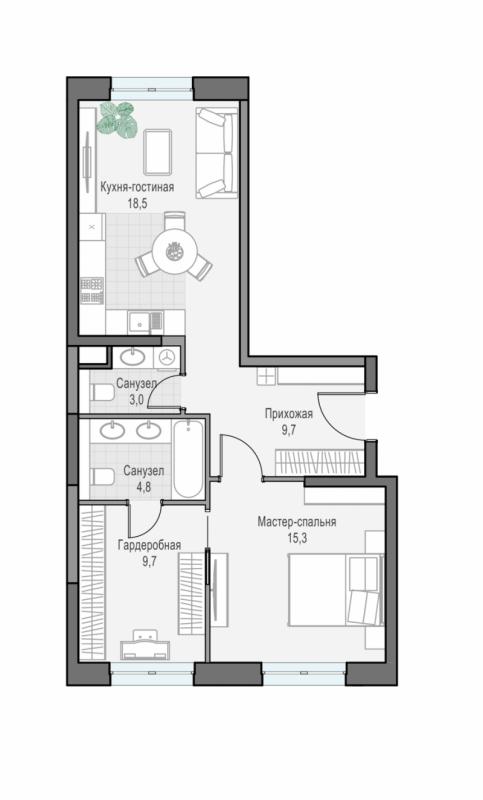 продам 2 к. квартиру в России в г Москве,  . ул. Академика Королёва, 21 цена 29 330 000 руб., фото №1