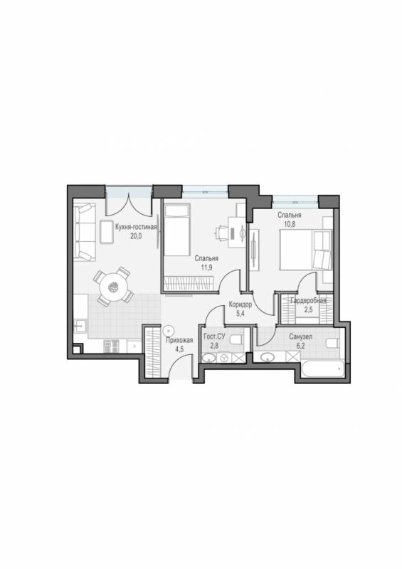 продам 2 к. квартиру в России в г Москве,  . ул. Академика Королёва, 21 цена 29 850 000 руб., фото №1
