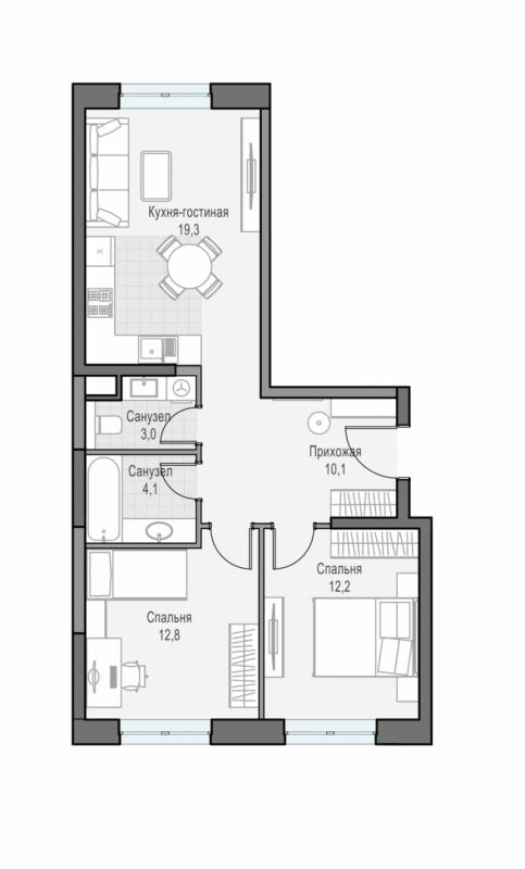продам 2 к. квартиру в России в г Москве,  . ул. Академика Королёва, 21 цена 27 940 000 руб., фото №4