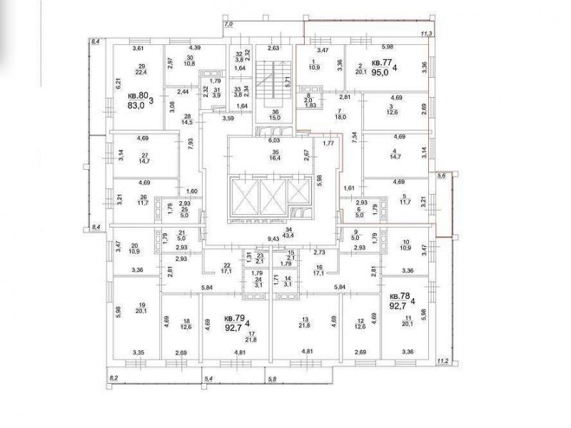 продам 4 к. квартиру в России в Томске, Московский тракт, д.107в цена 11 754 900 руб., фото №10