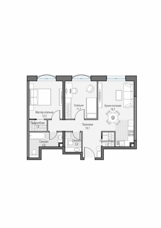продам 2 к. квартиру в России в г Москве,  . ул. Академика Королёва, 21 цена 29 990 000 руб., фото №1