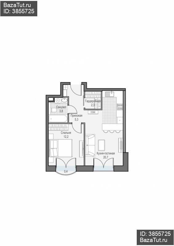 продам 1 к. квартиру в России в г Москве,  . ул. Академика Королёва, 21 цена 19 320 000 руб., фото №1