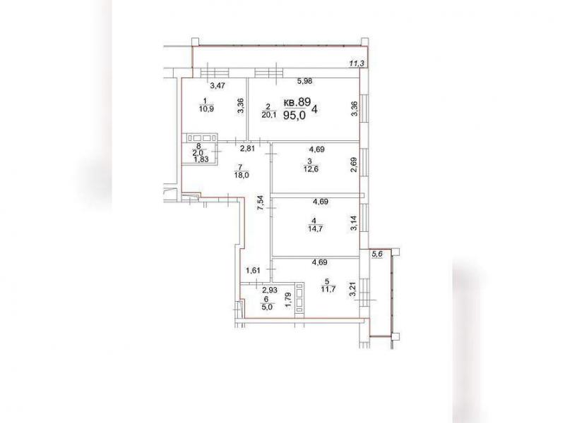 продам 4 к. квартиру в России в Томске, Московский тракт, д.107в цена 11 754 900 руб., фото №1
