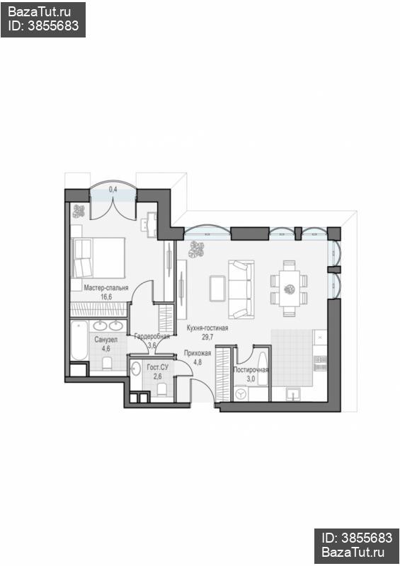 продам 2 к. квартиру в России в г Москве,  . ул. Академика Королёва, 21 цена 27 370 000 руб., фото №3