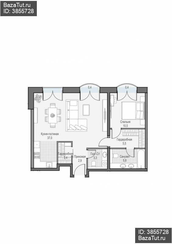 продам 2 к. квартиру в России в г Москве,  . ул. Академика Королёва, 21 цена 31 340 000 руб., фото №2