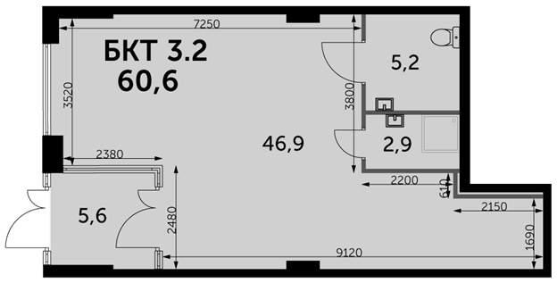 сдам коммерческую недвижимость в России в Москве, Шеногина улица, д.2 цена 429 250 руб./месяц, фото №3