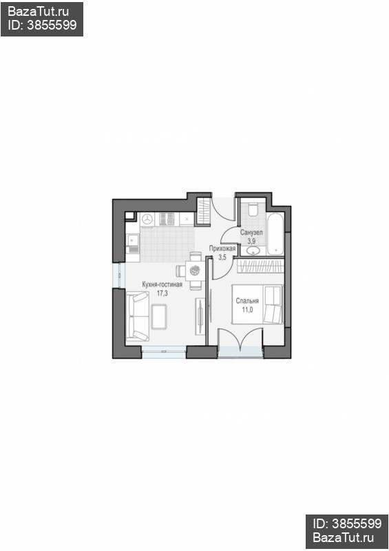 продам 1 к. квартиру в России в г Москве,  . ул. Академика Королёва, 21 цена 17 280 000 руб., фото №1