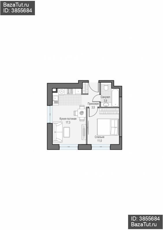 продам 1 к. квартиру в России в г Москве,  . ул. Академика Королёва, 21 цена 17 160 000 руб., фото №2
