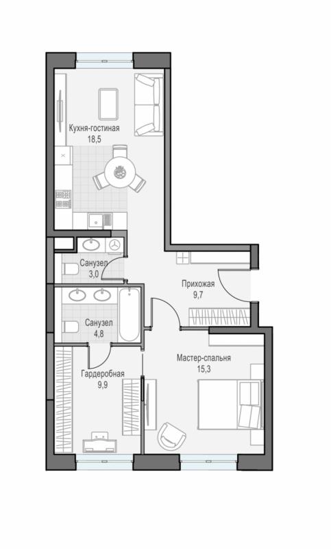 продам 2 к. квартиру в России в г Москве,  . ул. Академика Королёва, 21 цена 27 770 000 руб., фото №3