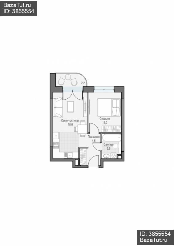 продам 1 к. квартиру в России в г Москве,  . ул. Академика Королёва, 21 цена 20 380 000 руб., фото №1