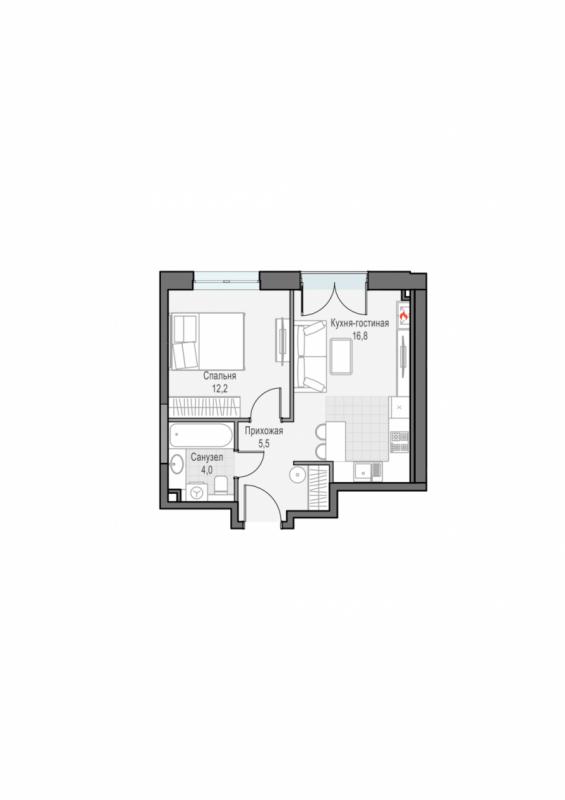 продам 1 к. квартиру в России в г Москве,  . ул. Академика Королёва, 21 цена 21 890 000 руб., фото №2