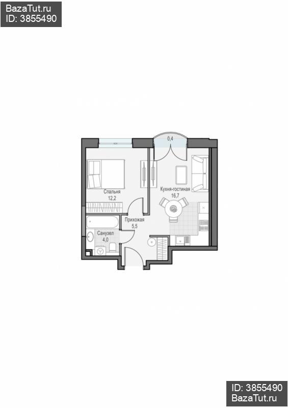 продам 1 к. квартиру в России в г Москве,  . ул. Академика Королёва, 21 цена 17 180 000 руб., фото №2