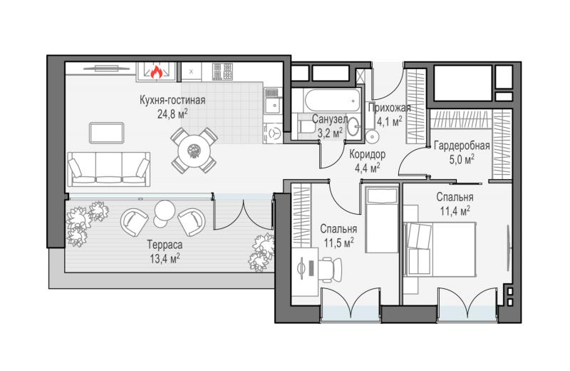 продам 3 к. квартиру в России в г Москве,  . ул. Академика Королёва, 21 цена 35 550 000 руб., фото №3