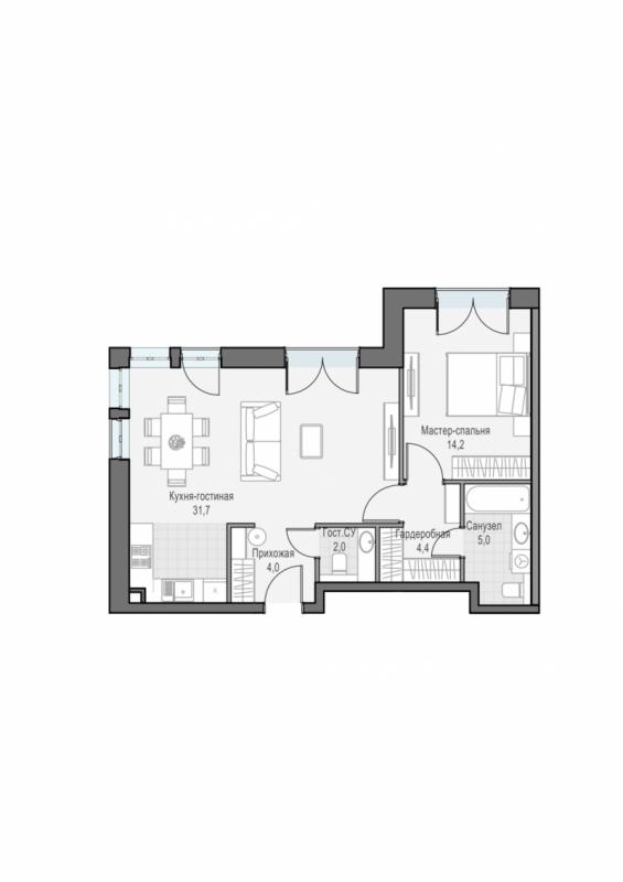 продам 2 к. квартиру в России в г Москве,  . ул. Академика Королёва, 21 цена 30 390 000 руб., фото №2