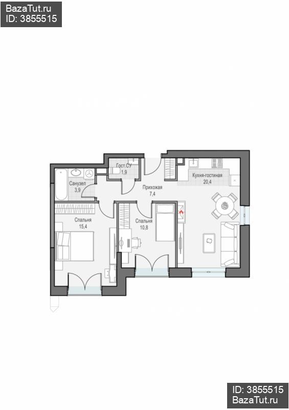 продам 2 к. квартиру в России в г Москве,  . ул. Академика Королёва, 21 цена 30 130 000 руб., фото №1