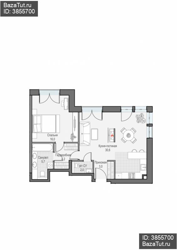 продам 2 к. квартиру в России в г Москве,  . ул. Академика Королёва, 21 цена 32 780 000 руб., фото №1
