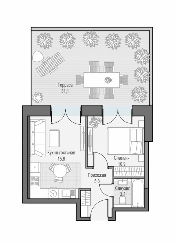 продам 2 к. квартиру в России в г Москве,  . ул. Академика Королёва, 21 цена 18 360 000 руб., фото №2
